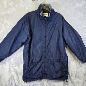 Cintas Work Mechanic Bomber Jacket L Fleece Lined Navy BMW Embroidered Nylon